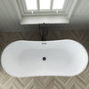 Barclay Nairobi 67" Acrylic Double Slipper Tub Matte White ATDSN67MIG Barclay Products