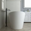 Barclay Nairobi 67" Acrylic Double Slipper Tub Matte White ATDSN67MIG Barclay Products