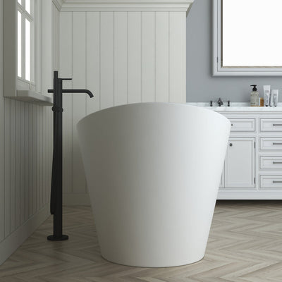 Barclay Nairobi 67" Acrylic Double Slipper Tub Matte White ATDSN67MIG Barclay Products