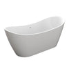 Barclay Nairobi 67" Acrylic Double Slipper Tub White ATDSN67MIG Barclay Products