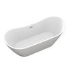 Barclay Nairobi 67" Acrylic Double Slipper Tub White ATDSN67MIG Barclay Products