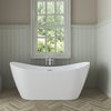 Barclay Nairobi 67" Acrylic Double Slipper Tub White ATDSN67MIG Barclay Products