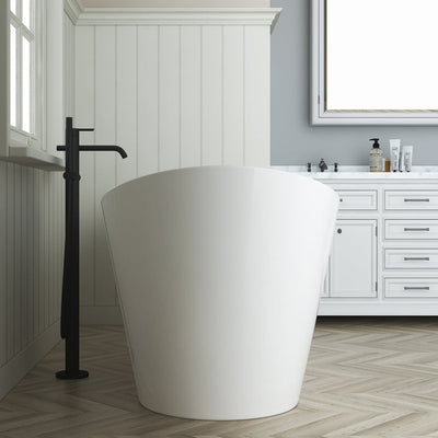 Barclay Nairobi 67" Acrylic Double Slipper Tub White ATDSN67MIG Barclay Products