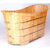 Alfi Brand AB1105 63", Premium Freestanding Cedar Wooden Bathtub