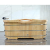 Alfi Brand AB1163 61" Free Standing Wood Bath with Cushion Headrest Alfi Trade Inc