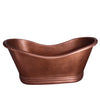 Barclay Amara COTDSN72P-AC 72" Copper Double Slipper Freestanding Tub Barclay Products