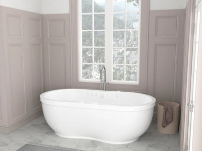 Atlantis Whirlpools Embrace 71 x 34 Oval Freestanding Bathtub SW Corp