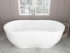 Atlantis Whirlpools Embrace 71 x 34 Oval Freestanding Bathtub SW Corp