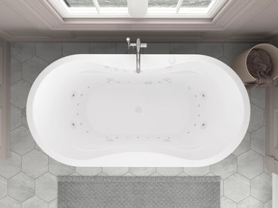 Atlantis Whirlpools Embrace 71 x 34 Oval Freestanding Bathtub SW Corp