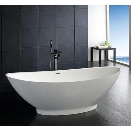 Atlantis Whirlpools Lucea 7233LC 72 x 33 Artificial Stone Freestanding Bathtub