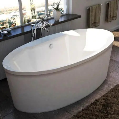 Atlantis Whirlpools Suisse 68 x 34 Oval Double Ended Freestanding Bathtub