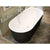 Atlantis Whirlpools Valley Freestanding One Piece Black and White Bathtub