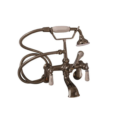 Barclay 4602 Clawfoot Tub Filler – Elephant Spout, Hand Held Shower, Swivel Mounts