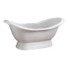 Barclay 72" Oxnard Cast Iron Double Slipper Tub on Base Barclay Products