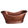 Barclay Allegro COTDSN66P-AC 66" Copper Double Slipper Freestanding Tub Barclay Products