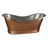 Barclay Ankara 66" Copper Double Slipper Freestanding Tub