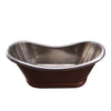 Barclay Ankara 66" Copper Double Slipper Freestanding Tub Barclay Products