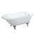 Barclay - Antonio 55" Cast Iron Roll Top Freestanding Tub - CTRH54-WH