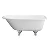 Barclay - Antonio 55" Cast Iron Roll Top Freestanding Tub - CTRH54-WH