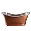 Barclay Ashton 72" Copper Double Slipper Freestanding Tub COTDSN72P-CN Barclay Products