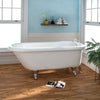 Barclay Asia 67" Acrylic Roll Top Freestanding Bathtub ADTR67-WH Barclay Products