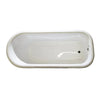 Barclay Atlin Premium Acrylic Roll Top Freestanding Tub Barclay Products