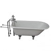 Barclay Bartlett 60″ Cast Iron Roll Top Tub Kit