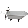 Barclay Bartlett 60″ Cast Iron Roll Top Tub Kit