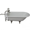 Barclay Bartlett 60″ Cast Iron Roll Top Tub Kit