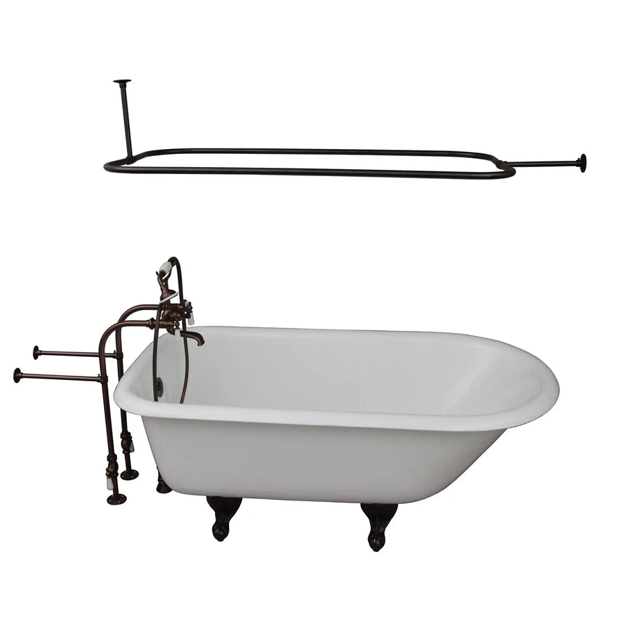 Barclay Bartlett 60″ Cast Iron Roll Top Tub Kit