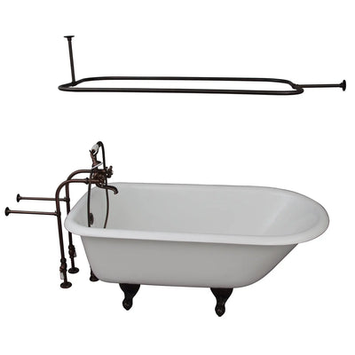 Barclay Bartlett 60″ Cast Iron Roll Top Tub Kit