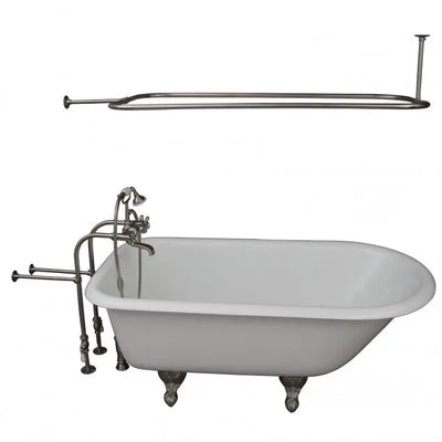 Barclay Bartlett 60″ Cast Iron Roll Top Tub Kit