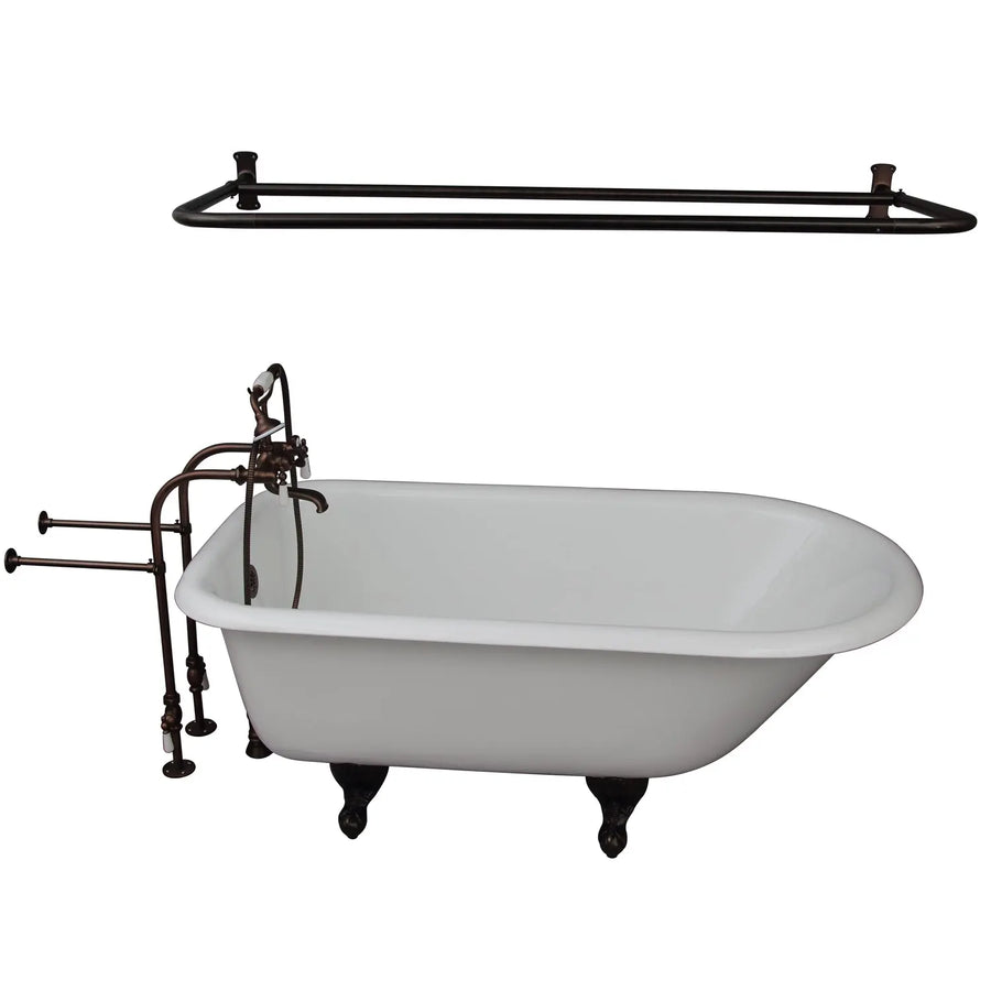 Barclay Bartlett 60″ Cast Iron Roll Top Tub Kit