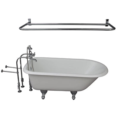 Barclay Bartlett 60″ Cast Iron Roll Top Tub Kit