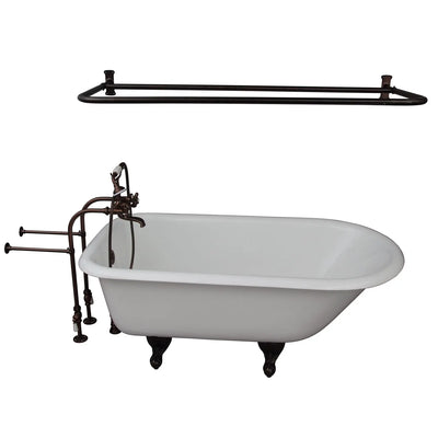 Barclay Bartlett 60″ Cast Iron Roll Top Tub Kit