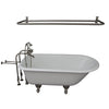 Barclay Bartlett 60″ Cast Iron Roll Top Tub Kit