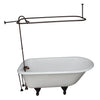 Barclay Bartlett 60" Cast Iron Roll Top Tub Kit-Oil Rubbed Bronze Accessories Barclay Products