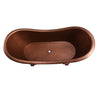 Barclay - Bolero 72" Copper Double Slipper Freestanding Tub on Base - COTDSN72S-AC Barclay Products