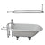 Barclay Brocton 68″ Cast Iron Roll Top Tub Kit