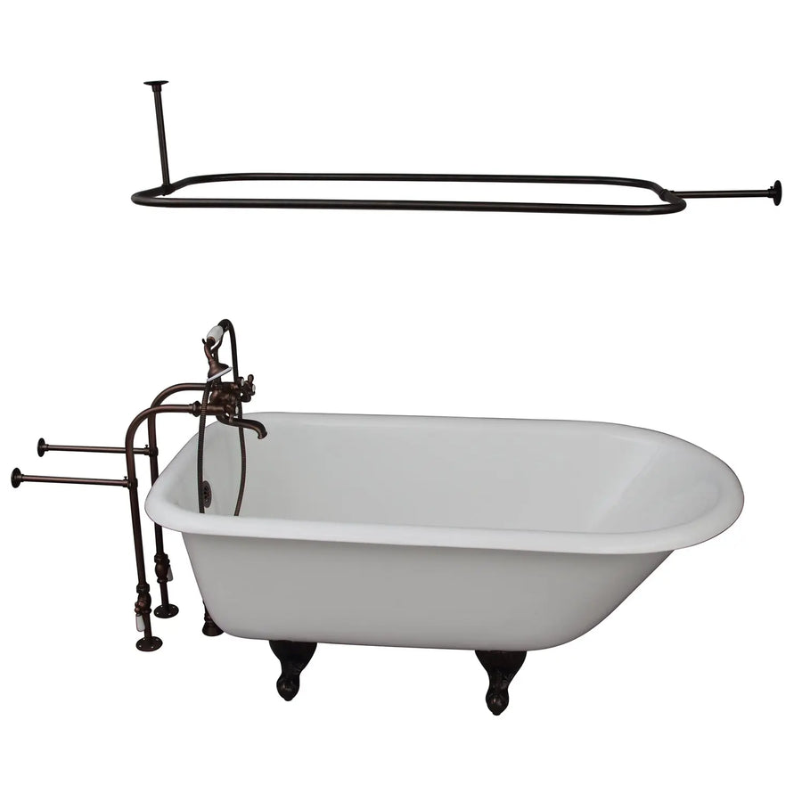 Barclay Brocton 68″ Cast Iron Roll Top Tub Kit