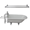 Barclay Brocton 68″ Cast Iron Roll Top Tub Kit