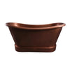Barclay Calumet COTDSN66L-SAC 66"Copper Double Slipper Freestanding Tub Barclay Products