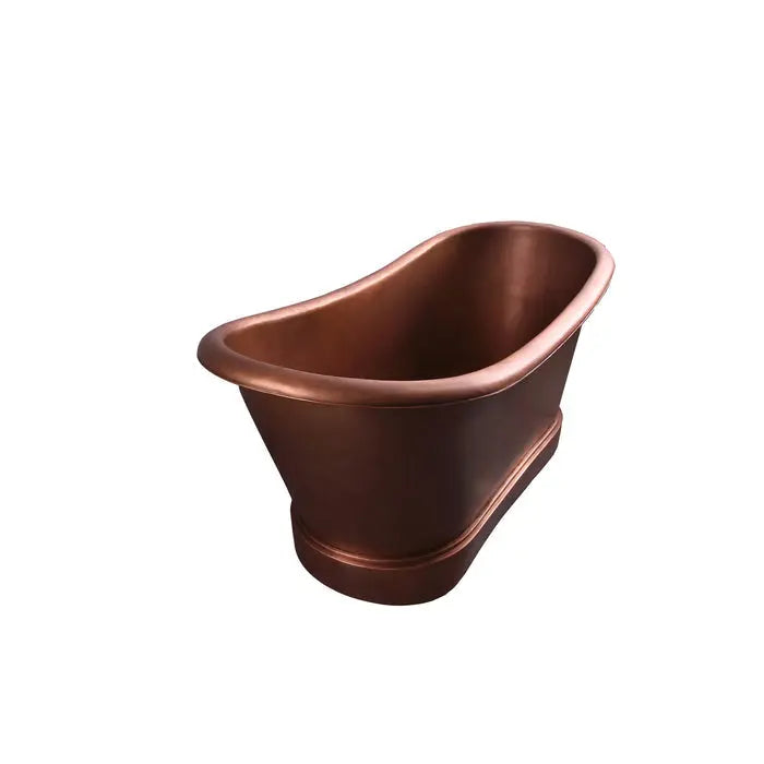 Barclay Calumet COTDSN66L-SAC 66"Copper Double Slipper Freestanding Tub Barclay Products