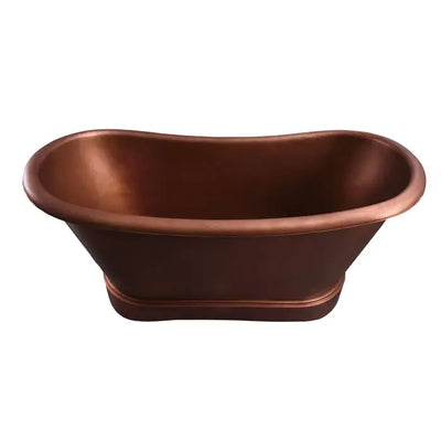 Barclay Calumet COTDSN66L-SAC 66"Copper Double Slipper Freestanding Tub Barclay Products