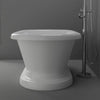 Barclay - Carlotta 61" Acrylic Double Roll Top Tub on Base - ATDRN63B-WH Barclay Products