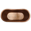 Barclay - Celana 68" Double Slipper Copper Tub - COTDSN68-AC-AC Barclay Products