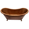 Barclay - Celana 68" Double Slipper Copper Tub - COTDSN68-AC-AC Barclay Products