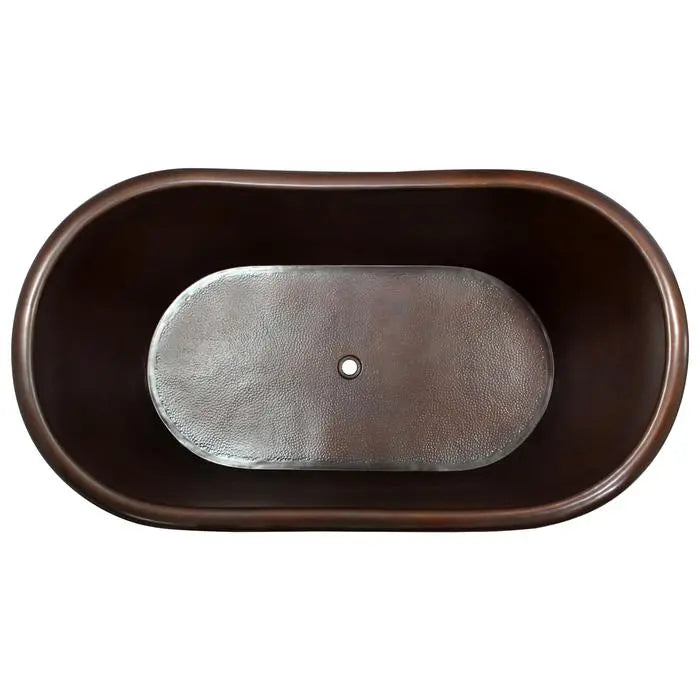 Barclay - Celaya 66" Copper Double Slipper Tub - COTDSN66M-MF