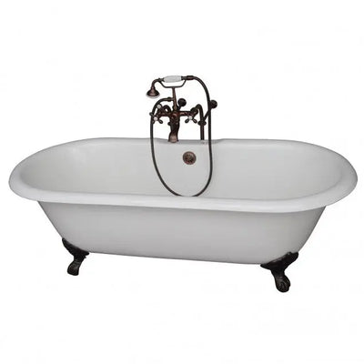 Barclay Columbus 61″ Cast Iron Double Roll Top Clawfoot Tub Kit Barclay Products