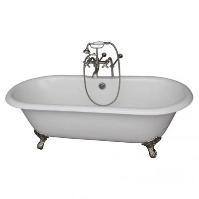 Barclay Columbus 61″ Cast Iron Double Roll Top Clawfoot Tub Kit Barclay Products